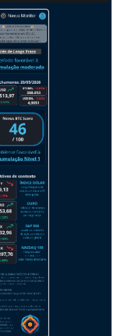 Exemplo do relatório diário Nexus Monitor na versão mobile